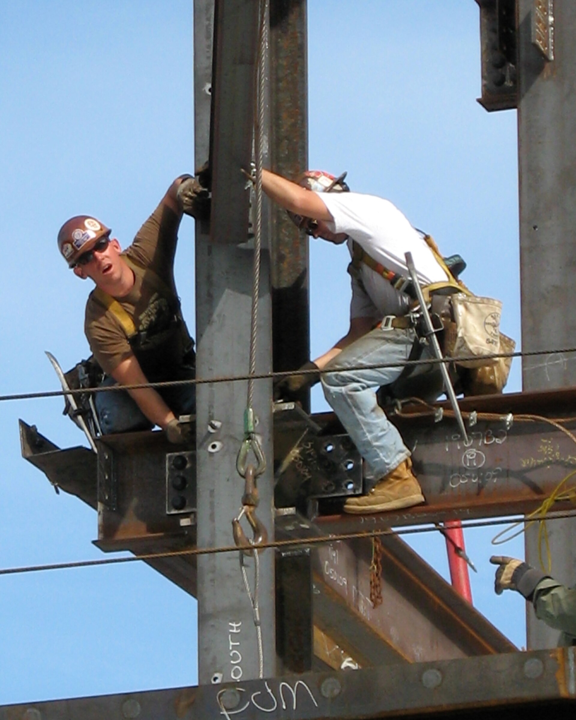 Workers on site